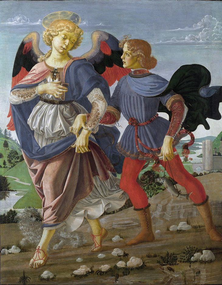 Tobias and the Angel (c. 1470–75), Andrea del Verrocchio.