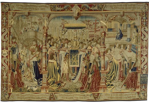 The Statue of the Virgin Welcomed with Great Pomp in Brussels (1516–18), unknown Brussels workshop, after a design by Bernard van Orley.