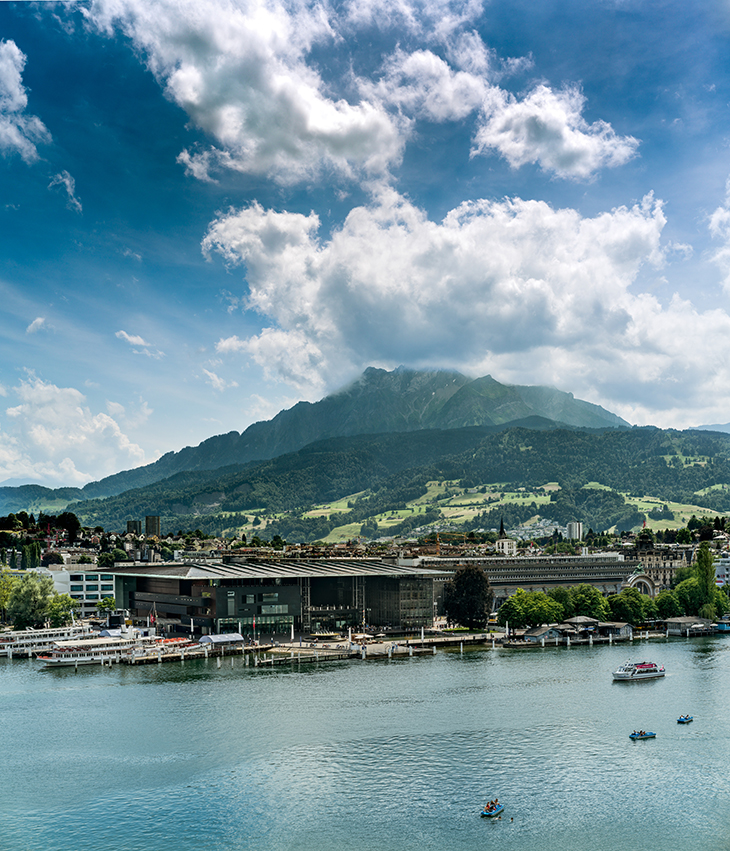 The Lucerne Culture and Congress Centre.