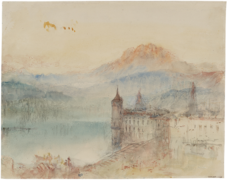 Lucerne with Pilatus beyond (c. 1841–44), J.M.W. Turner.