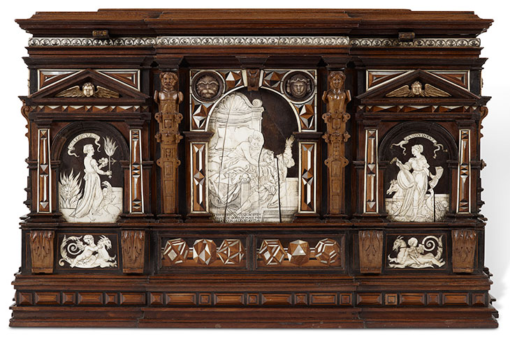 The court casket from Newbattle Abbey (1565), Master of Perspective, Nuremberg (£750,000).