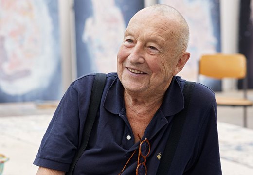 Georg Baselitz (b. 1938) in Ammersee, Germany, 2018.