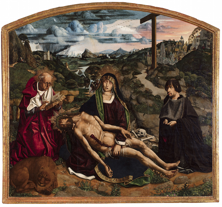 Desplà Pietà (1490), Bartolomé Bermejo. 
