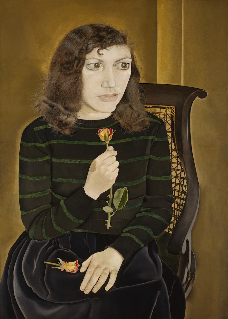 Girl with Roses (1947–48), Lucian Freud.