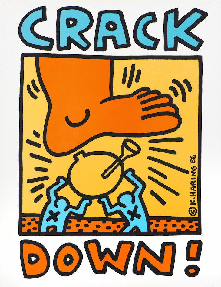 Crack Down! (1986), Keith Haring.