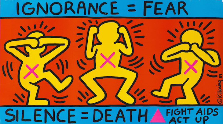 Ignorance = Fear (1989), Keith Haring. 