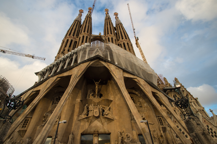 The Sagrada Família entering its final construction phase in 2015, photo: Getty Images