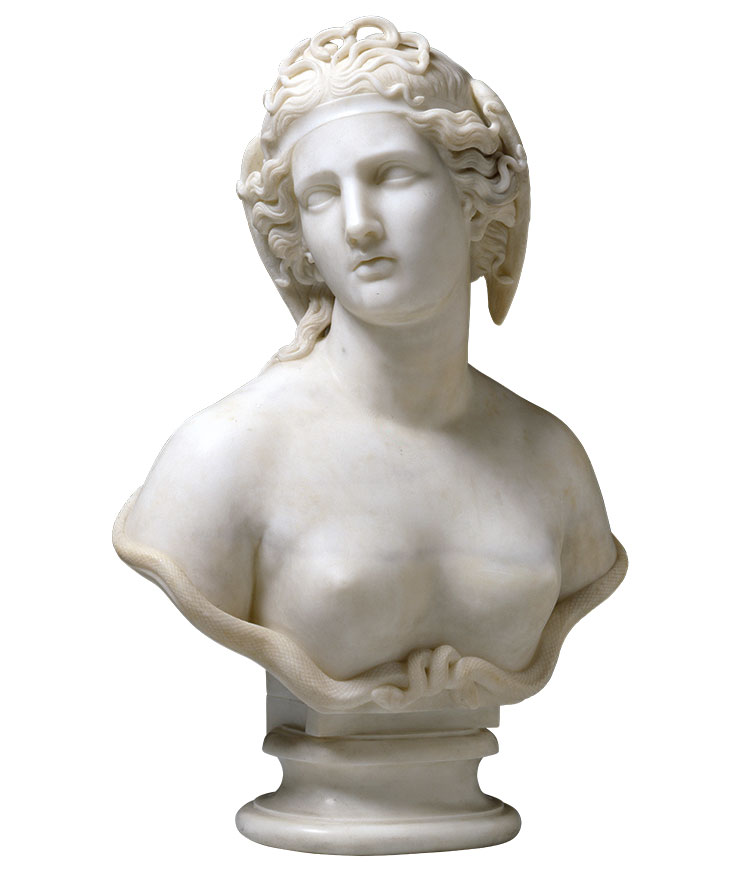 Medusa (c. 1854), Harriet Goodhue Hosmer. Hood Museum of Art, Dartmouth College, New Hampshire