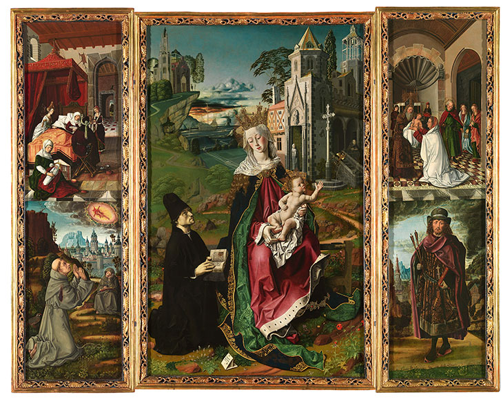 Triptych of the Virgin of Montserrat (c. 1470–75), Bartolomé Bermejo.