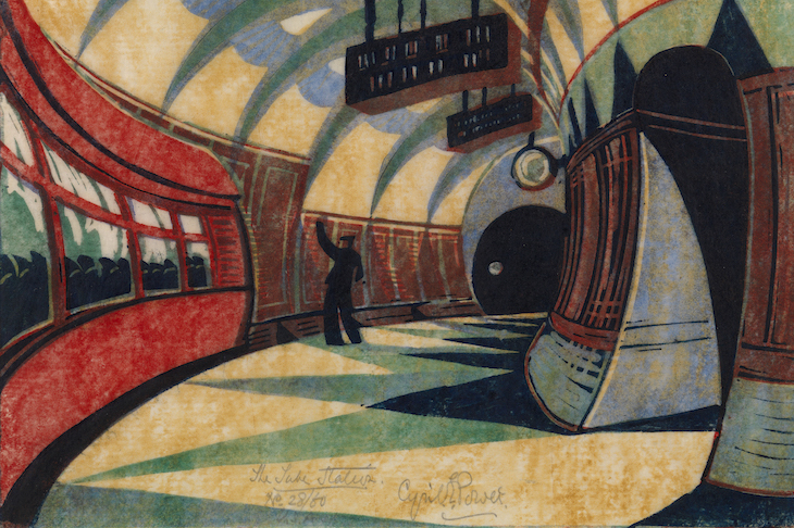The Tube Station (detail; c. 1932), Cyril Power.