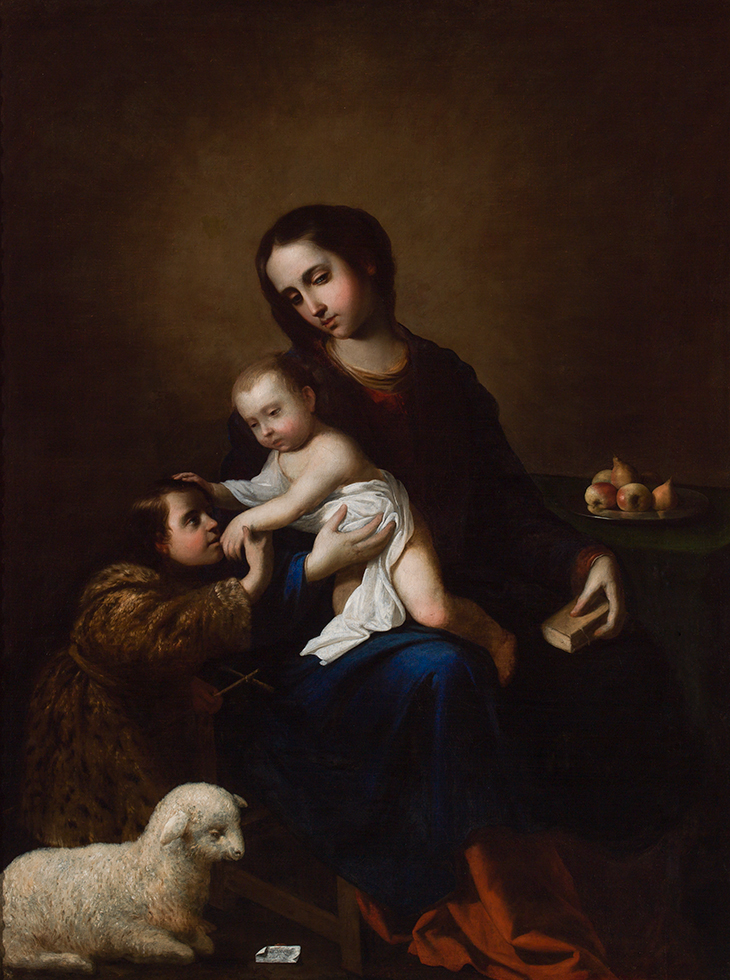 The Virgin and Child with the Infant Saint John the Baptist (1662), Francisco de Zurbarán.