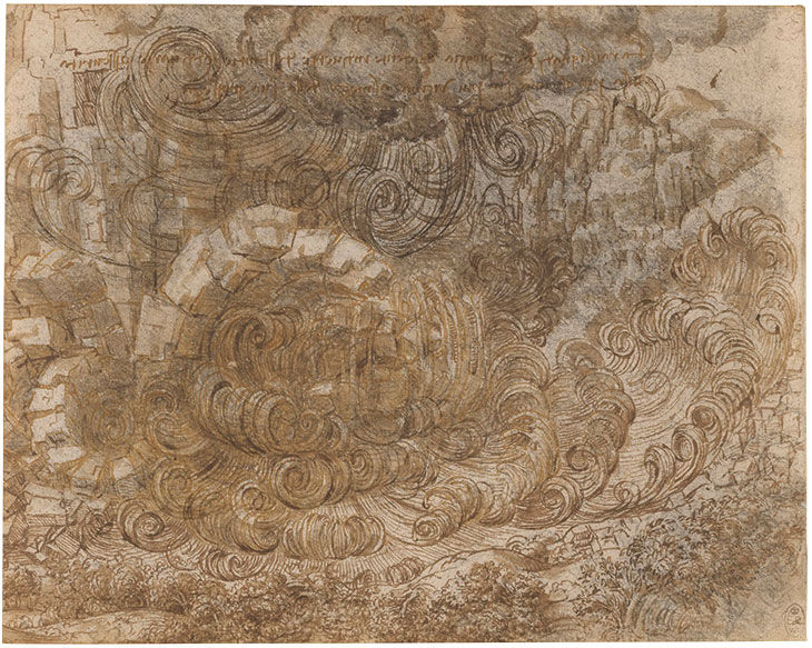 A deluge (c. 1517–18), Leonardo da Vinci.