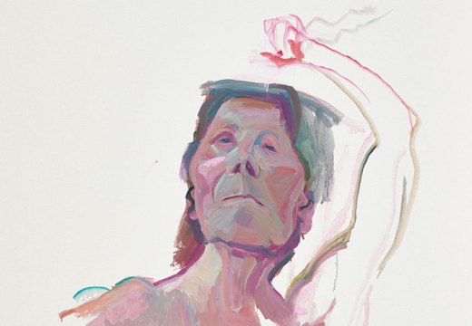 Self-portrait with Brush (detail; 2010–13), Maria Lassnig.