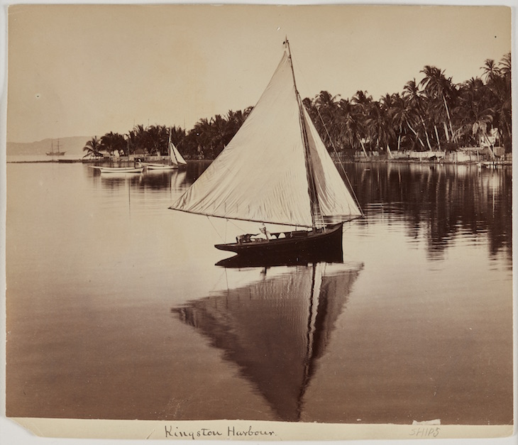 A Boat on Kingston Harbor (variation) (1891), Valentine & Sons.