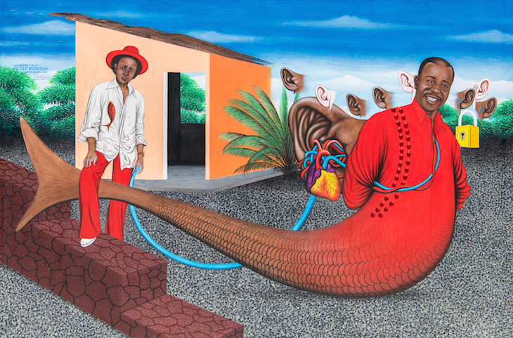 The Secret of a Little Fish Grown Large (2002), Chéri Samba.