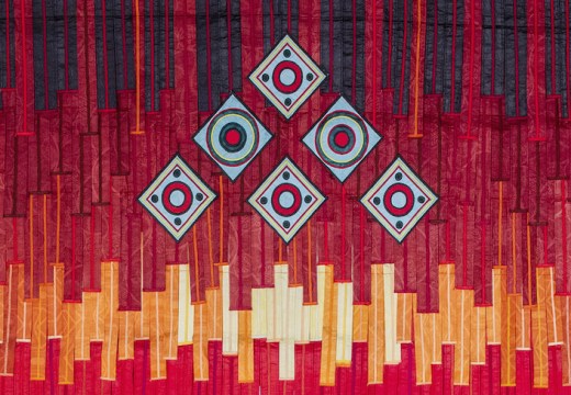 Tuareg Rug (detail; 2018), Abdoulaye Konaté.