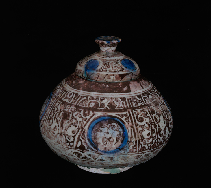 Vase with cover (late 12th century), Raqqa, Syria.