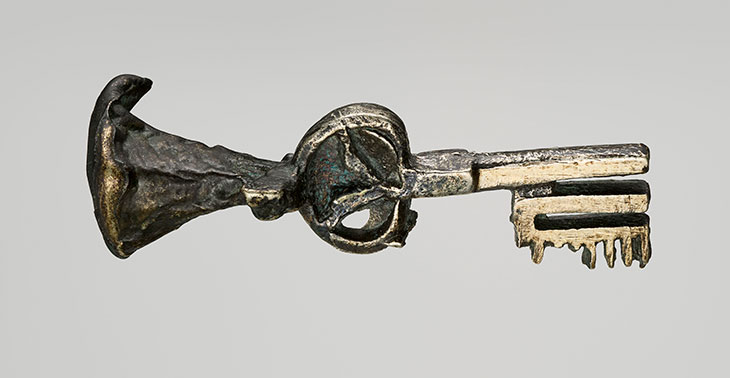Silver key, from the Colmar Treasure (first half 14th century).