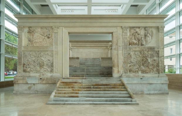 The Ara Pacis Augustae (Augustus’s Altar of Peace) in the Ara Pacis Museum in Rome. Photo: © Iain Masterto/Alamy Stock Photo