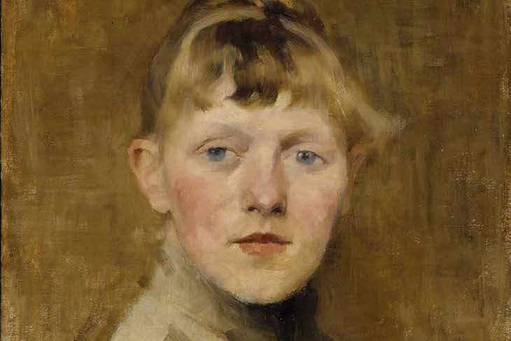 Self-portrait (detail; 1884–85), Helene Schjerfbeck.