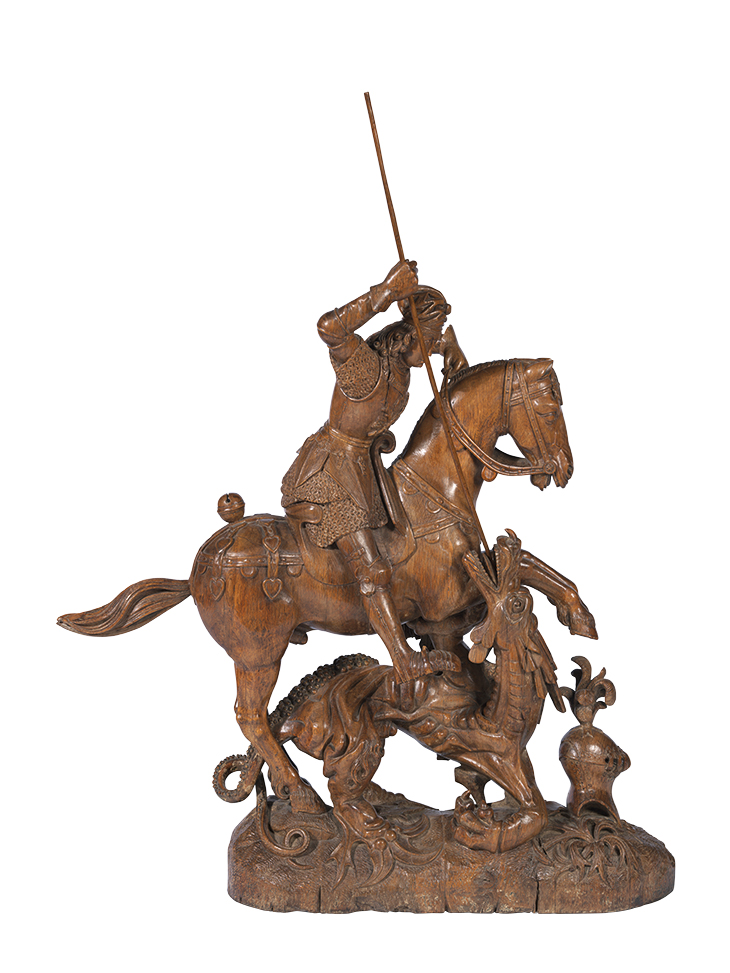 Philip the Fair as Saint George Slaying the Dragon (c. 1500), probably Flemish. Gruuthusemuseum, Bruges.
