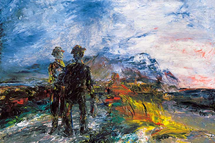 The Two Travellers (1942; detail), Jack B. Yeats.