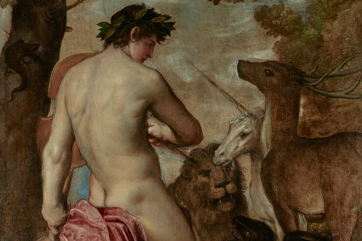 Orpheus Enchanting the Animals (16th century), attributed to Titian’s workshop.