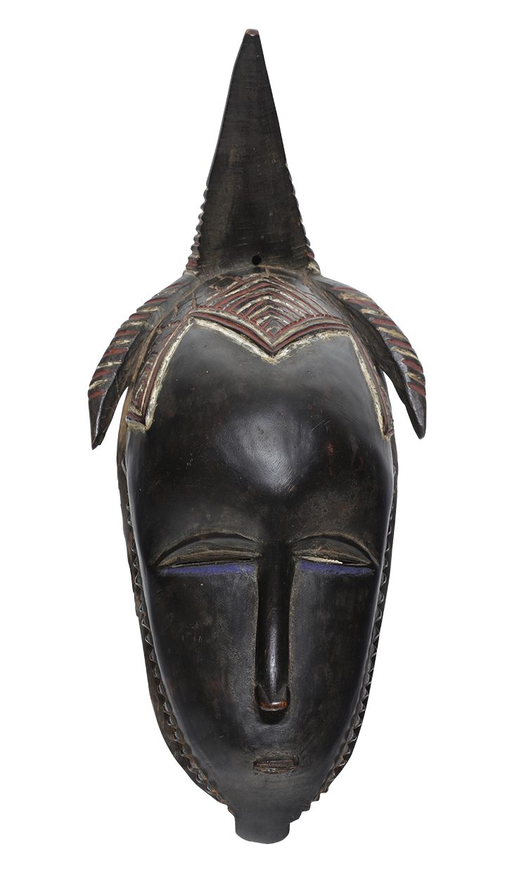 Mask (19th/early 20th century), Guro, Ivory Coast. Musée d'Art Moderne, Troyes.