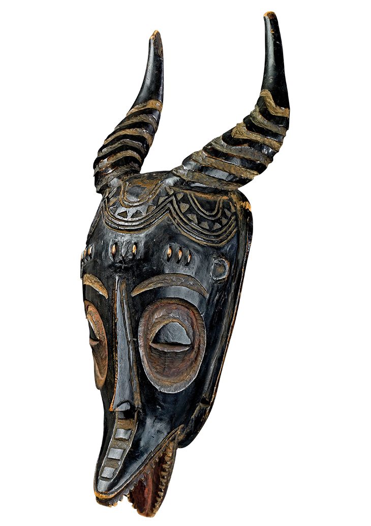 Antelope mask (19th century/early 20th century), Guro, Ivory Coast.