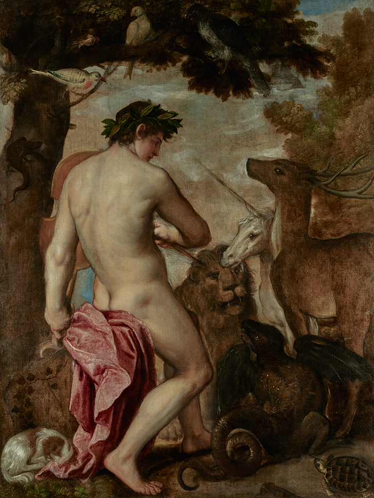 Orpheus Enchanting the Animals (16th century), attributed to Titian’s workshop.