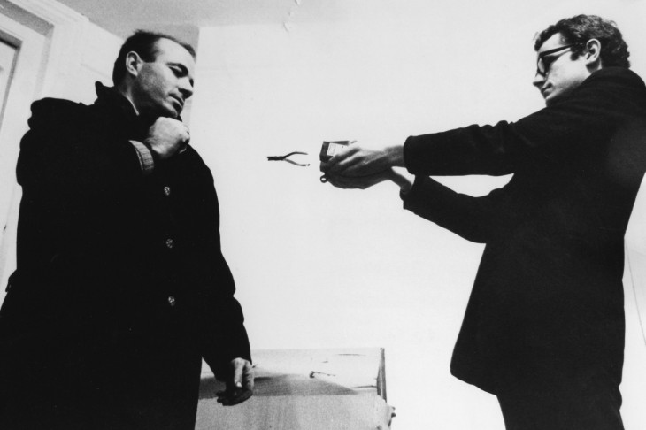 Photograph of Takis and Guy Brett 1966.