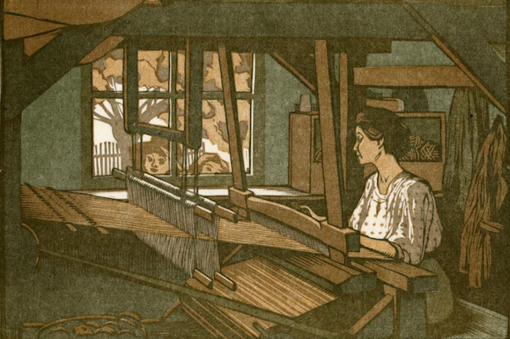 The Rug Weaver (c. 1910–14), Gustave Baumann.