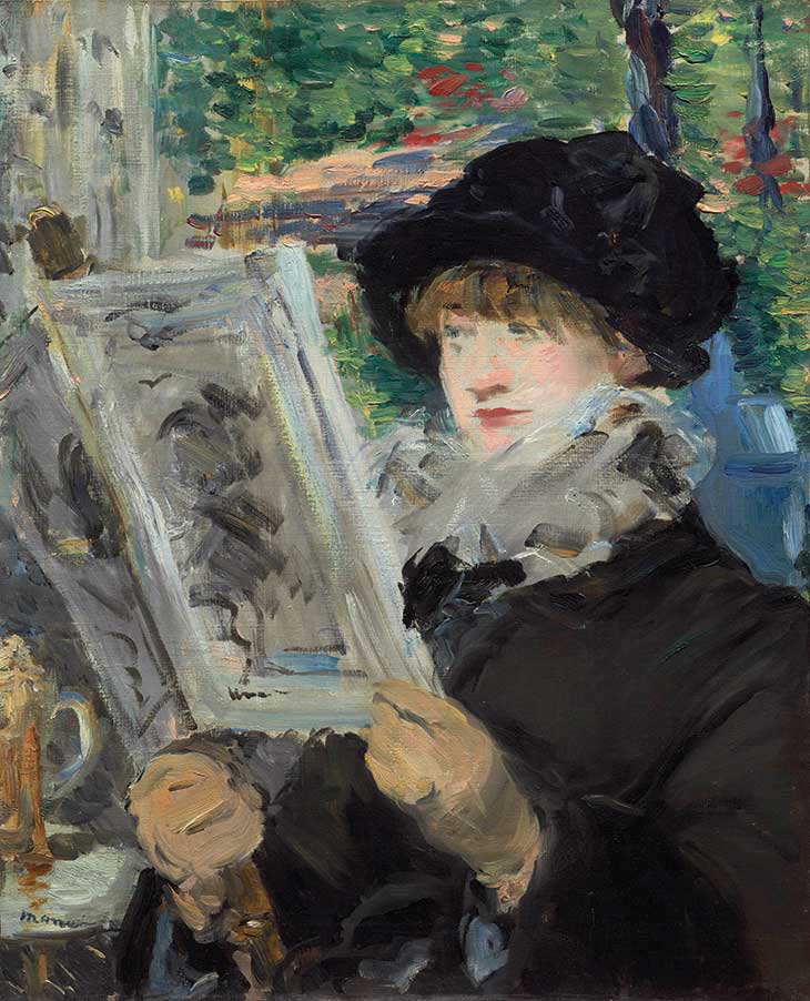 Woman Reading (c. 1880–81), Édouard Manet.