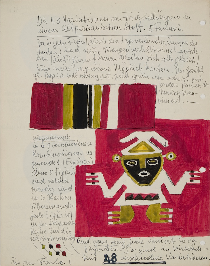 Page from Diary VI, Krefeld, (1937–c. 1941), Johannes Itten.