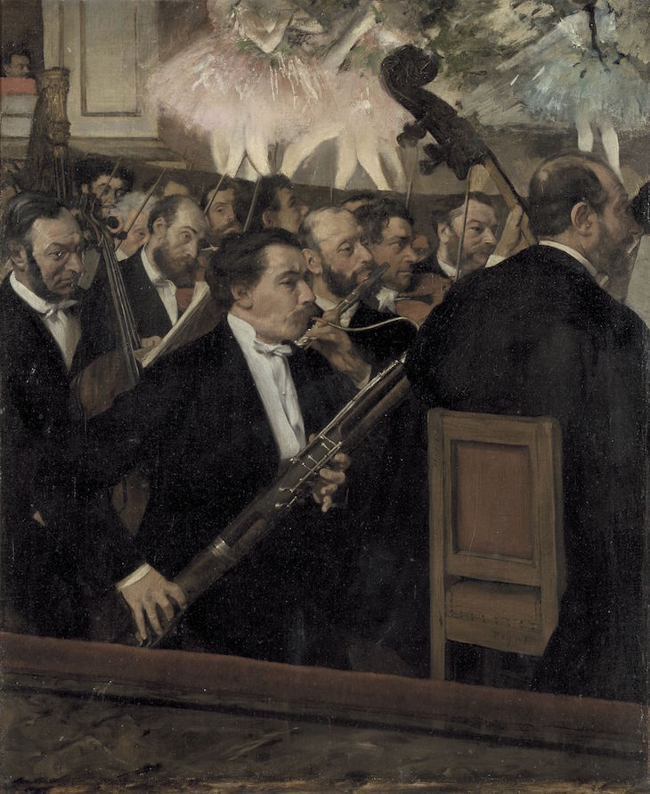 L'Orchestre de l'Opéra (c. 1870), Edgar Degas. 