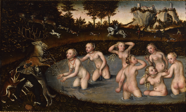 Diana and Actaeon (c. 1550), Lucas Cranach the Younger.