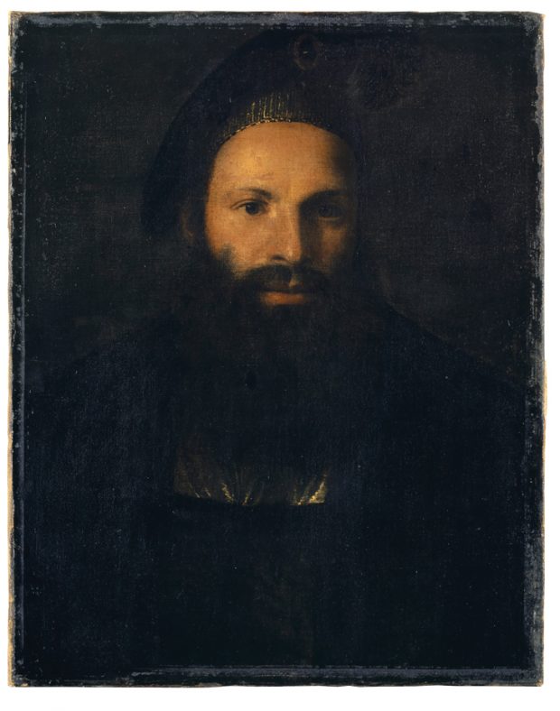 Portrait of Pietro Aretino, (1527), here attributed to Titian. Kunstmuseum Basel