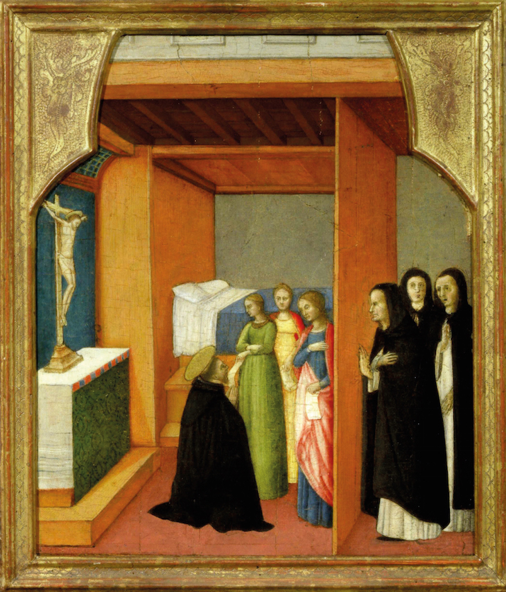 Saint Peter Marty with Saints Agnes, Catherine and Cecilia (c. 1450), Antonio Vivarini.