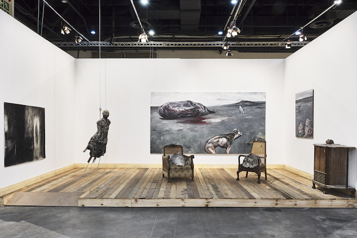 Tafereel (2019), Joann Louw, installation view at FNB Art Joburg 2019.