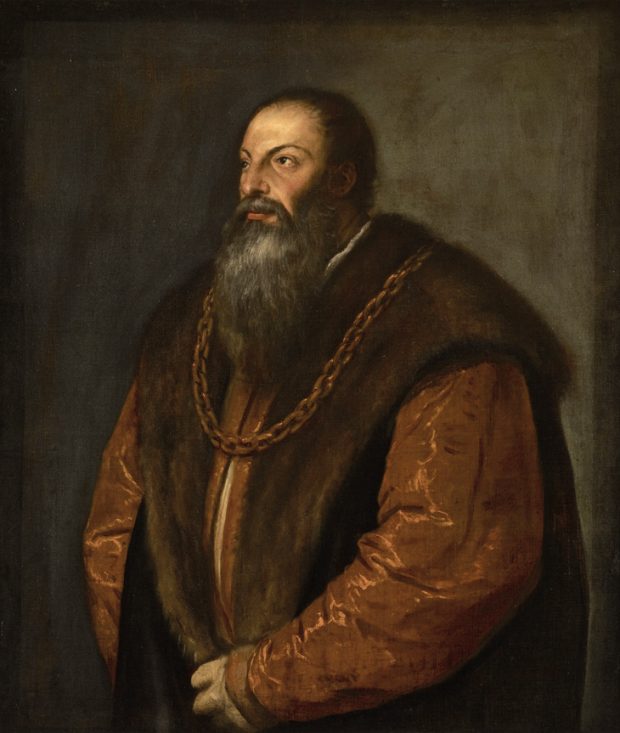 Portrait of Pietro Aretino, (c. 1537), Titian. The Frick Collection, New York.