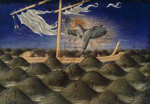 St Clare Rescuing the Shipwrecked (1455), Giovanni di Paolo di Grazia.