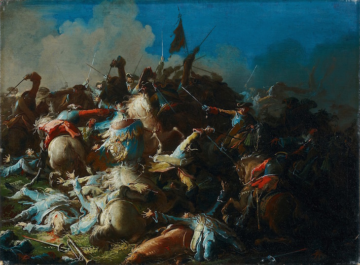 The Battle of Schärding (c. 1742), Josef Ignaz Mildorfer.