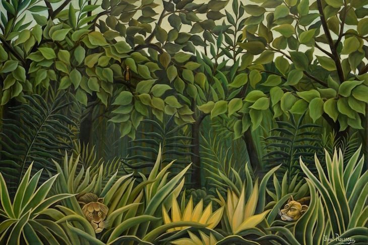 Two Lions on the Look-out in the Jungle (1909–10), Henri Rousseau