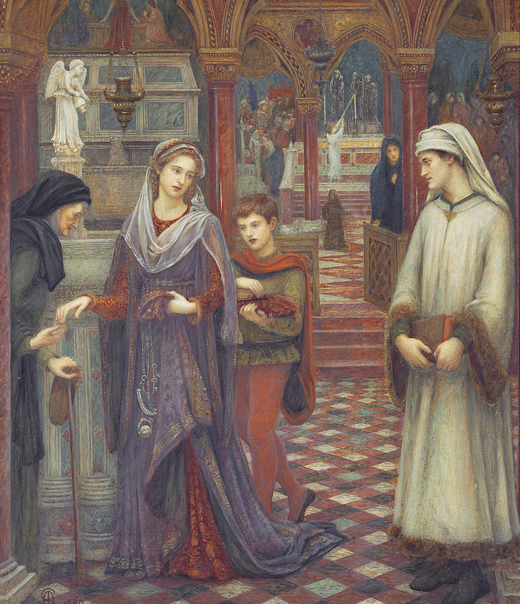 The First meeting of Petrarch and Laura