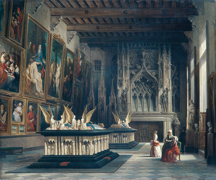 The Salle des Gardes at the Museum of Dijon in 1847 (1847), Auguste Mathieu.