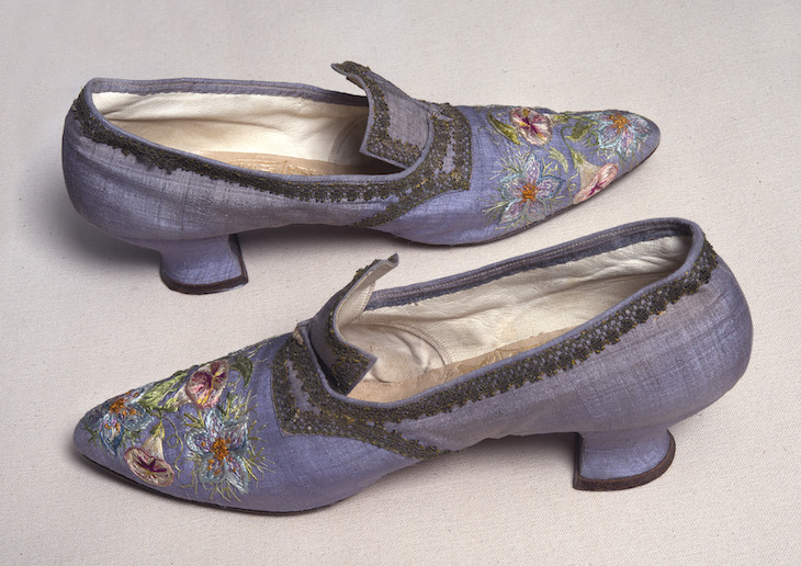 Embroidered shoes (n.d.), Marie Spartali Stillman.
