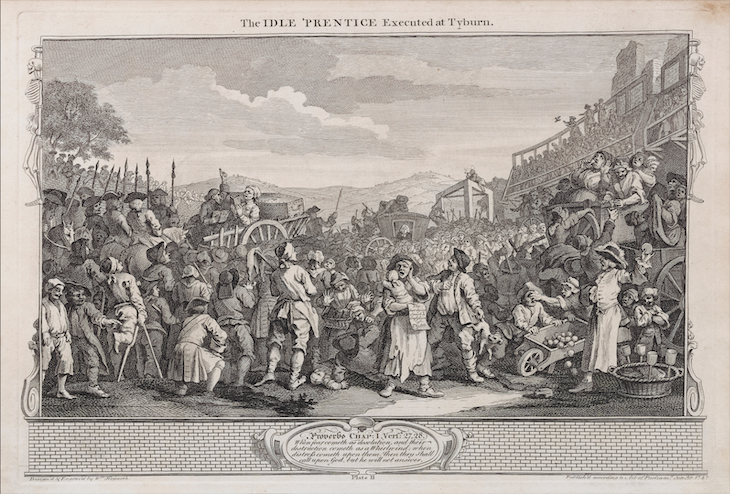 Industry and Idleness, 11: The Idle Prentice Executed at Tyburn