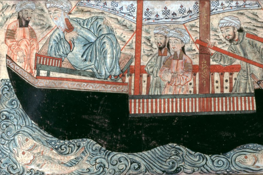 Noah’s Ark, from the Jami‘ al-Tawarikh of Rashid al-Din (MS 727), copy from 1314–15.