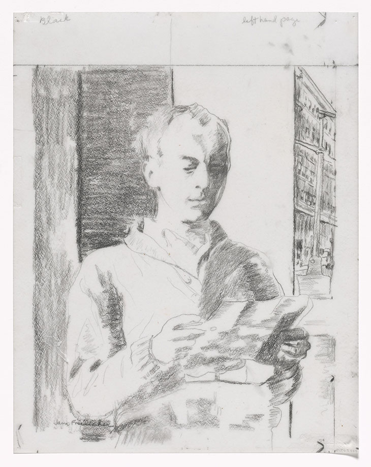Preparatory drawing for In Memory of My Feelings (1967), Jane Freilicher. The Museum of Modern Art, New York