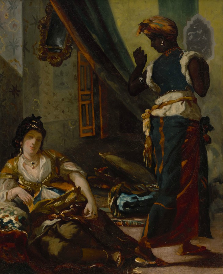Women of Algiers in Their Apartment (1833–34), Eugène Delacroix.